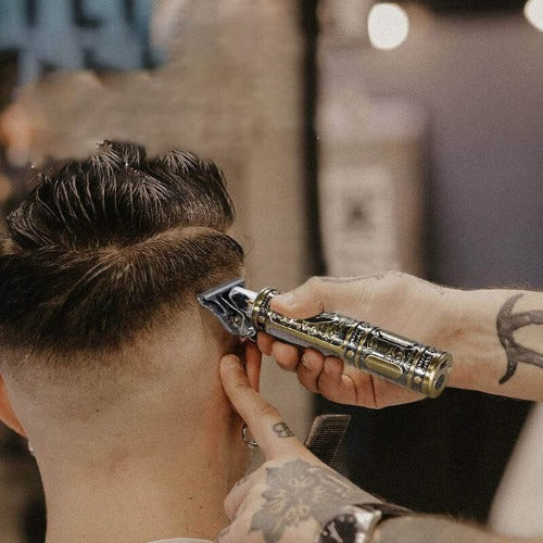 Máquina sem fio profissional dragão para corte de cabelo e barba