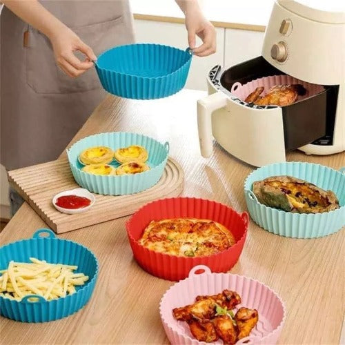 Bandeja Silicone para Airfryer lavável + Dois Brindes